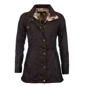 Barbour holsteiner black jacket - tailored fit with limited edition interior